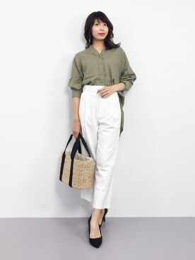 吉岡由梨子さん(レディース・158cm)の夏コーディネート