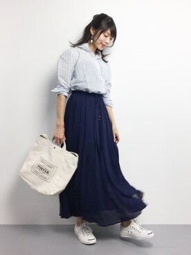 吉岡由梨子さん（レディース・158cm）の夏コーディネート