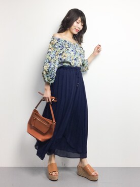 吉岡由梨子さん（レディース・158cm）の夏コーディネート