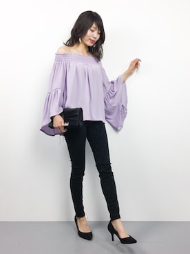 吉岡由梨子さん（レディース・158cm）の夏コーディネート