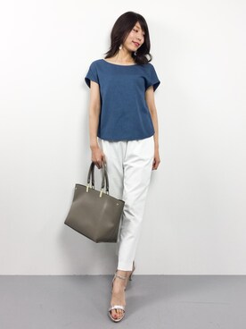 吉岡由梨子さん（レディース・158cm）の夏コーディネート