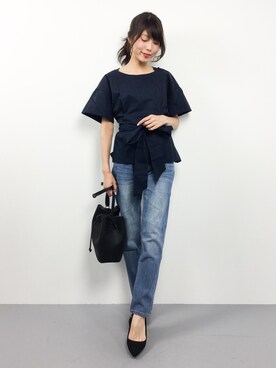 吉岡由梨子さん（レディース・158cm）の夏コーディネート