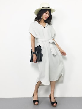 吉岡由梨子さん(レディース・158cm)の夏コーディネート