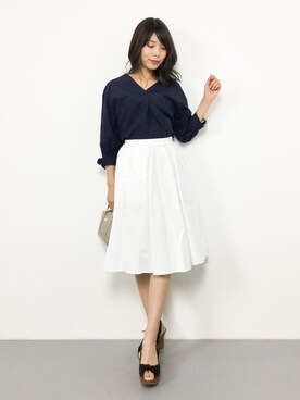 吉岡由梨子さん（レディース・158cm）の夏コーディネート