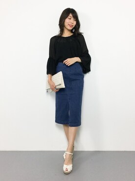 吉岡由梨子さん（レディース・158cm）の夏コーディネート