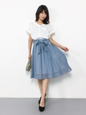水色スカート のレディース人気ファッションコーディネート ユーザー ショップスタッフ 季節 6月 8月 Wear