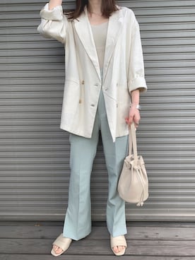 moeさん（レディース・158cm）の春コーディネート