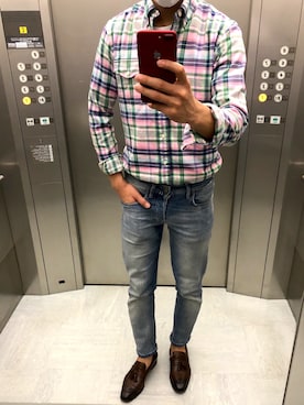 「SIVIGLIA（シビリア）のアイテム」を使った、エープリルフールボーイさん（メンズ・175cm）の春コーディネート