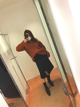「Acne Studios（アクネストゥディオズ）のアイテム（スカート）」を使った、犬と鳥さん（レディース・155cm）の冬コーディネート