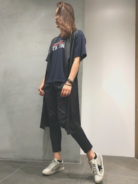 「B2nd」｜「アイテム（その他アウター）」を使った、kawamotoさん（レディース・166cm）の夏コーディネート