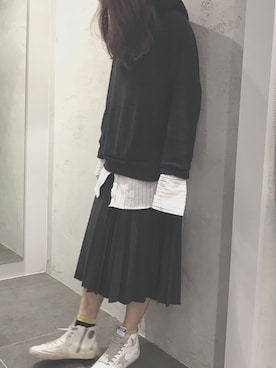 「GOLDEN GOOSE（ゴールデングース）のアイテム（スニーカー）」を使った、kawamotoさん（レディース・166cm）の秋コーディネート