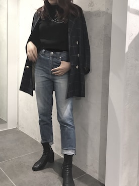 「ROBES&CONFECTIONS（ローブスコンフェクションズ）のアイテム（ジャケット/アウター）」を使った、kawamotoさん（レディース・166cm）の秋コーディネート