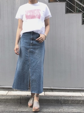 「REKISAMI（レキサミ）のアイテム」を使った、kawamotoさん（レディース・165cm）の夏コーディネート