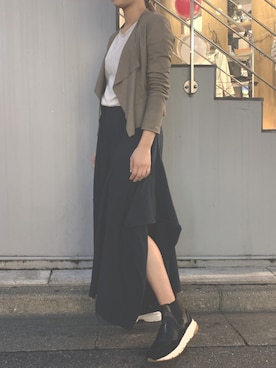 「EARLE（アール）のアイテム」を使った、kawamotoさん（レディース・166cm）の秋コーディネート