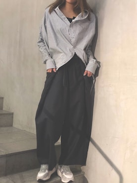 「GOLDEN GOOSE（ゴールデングース）のアイテム（スニーカー）」を使った、kawamotoさん（レディース・166cm）の冬コーディネート