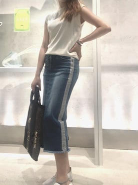 「REKISAMI（レキサミ）のアイテム」を使った、kawamotoさん（レディース・166cm）の夏コーディネート