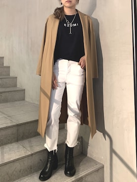 「surt」｜「アイテム（ジャケット/アウター）」を使った、kawamotoさん（レディース・166cm）の秋コーディネート