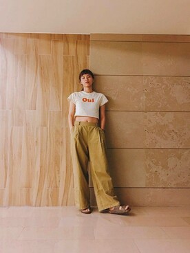 「pants」｜「アイテム（スリッポン）」を使った、peppe さん（レディース・161cm）の秋コーディネート