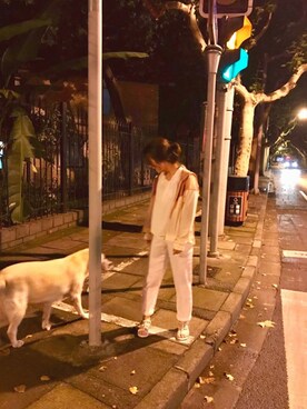 「Millie'sのアイテム」を使った、大饱さん（レディース・157cm）の夏コーディネート