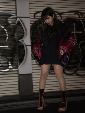 「FILA（フィラ）のアイテム（ダウンジャケット/コート）」を使った、ヒジリさん（レディース・164cm）の冬コーディネート