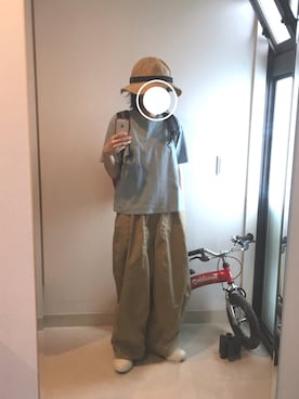 「CONVERSE（コンバース）のCONVERSE コンバース ONE STAR(A) 32340280 OX *WHITE/BLACK （スニーカー）」を使った、すぅさんさん（レディース・155cm）の夏コーディネート