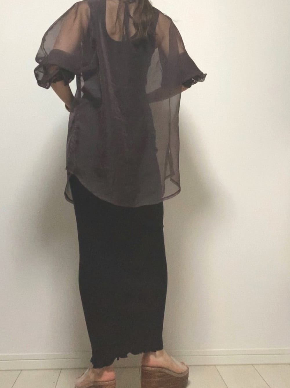TODAYFUL（トゥデイフル）の「オーガンジーシアーシャツ（シャツ