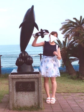 「水族館」｜「アイテム（その他）」を使った、bibiさん（レディース・165cm）の秋コーディネート