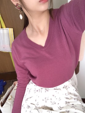 「アイテム（ピアス（両耳用））」を使った、bibiさん（レディース・165cm・20代）の冬コーディネート