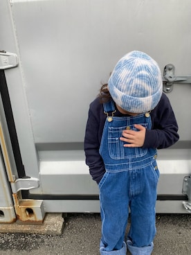 「5歳」｜「アイテム（サロペット/オーバーオール）」を使った、keiさん（キッズ・110cm）の春コーディネート