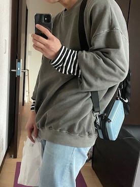 「ONA（オーエヌエー）のアイテム」を使った、ツカサさん（メンズ・160cm）の春コーディネート