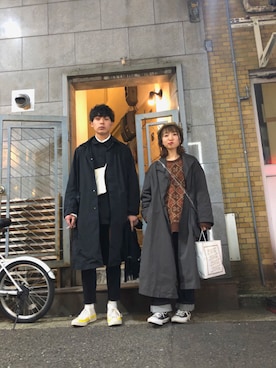 「A.P.C.（アーペーセー）のアイテム（カバーオール）」を使った、あっけーさん（メンズ・171cm）の冬コーディネート