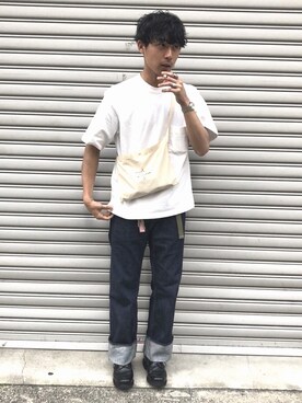 あっけーさんの「AURALEE / Stand Up Tee」を使ったコーディネート