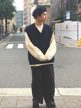 あっけーさん（メンズ・172cm）の冬コーディネート