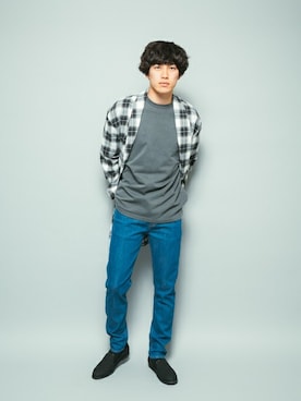 「ピグメント」｜「アイテム（その他アウター）」を使った、SENSE OF PLACE ONLINE STOREさん（メンズ・177cm）の冬コーディネート