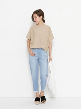 「カットオフ」｜SENSE OF PLACE ONLINE STOREさん（レディース・166cm）の春コーディネート