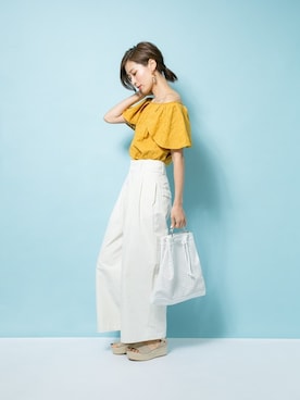 「美女と野獣キャンペーン」｜SENSE OF PLACE ONLINE STOREさん（レディース・166cm）の春コーディネート