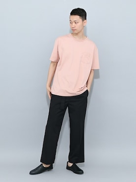 「オーガニックコットン」｜SENSE OF PLACE ONLINE STOREさん（メンズ・182cm）の春コーディネート