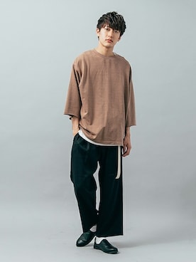 「ロングベルト」｜SENSE OF PLACE ONLINE STOREさん（メンズ・178cm）の夏コーディネート