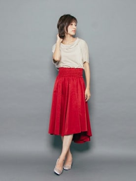 「チャンキーヒール」｜SENSE OF PLACE ONLINE STOREさん（レディース・166cm）の夏コーディネート