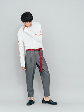 「ロングベルト」｜SENSE OF PLACE ONLINE STOREさん（メンズ・178cm）の夏コーディネート