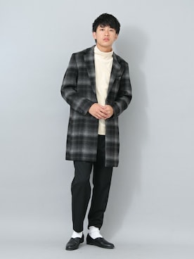 「スリムパンツ」｜SENSE OF PLACE ONLINE STOREさん（メンズ・178cm）の秋コーディネート