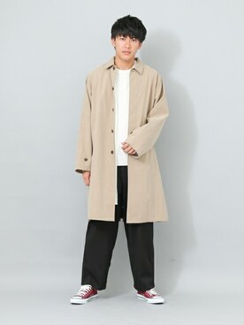 「オールスター」｜「アイテム（その他アウター）」を使った、SENSE OF PLACE ONLINE STOREさん（メンズ・178cm）の秋コーディネート