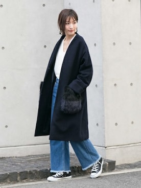 「大振りアクセサリー」｜SENSE OF PLACE ONLINE STOREさん（レディース・166cm）の秋コーディネート