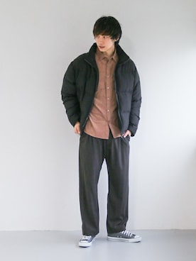 「SENSE OF PLACE by URBAN RESEARCH（センスオブプレイスバイアーバンリサーチ）のアイテム（ダウンジャケット/コート）」を使った、SENSE OF PLACE ONLINE STOREさん（メンズ・178cm）の秋コーディネート