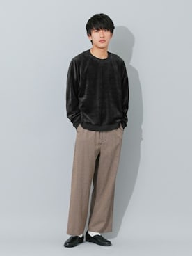 「千鳥柄」｜SENSE OF PLACE ONLINE STOREさん（メンズ・178cm）の秋コーディネート