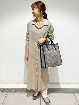 「ワントーンスタイル」｜SENSE OF PLACE ONLINE STOREさん（レディース・155cm）の春コーディネート