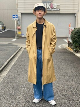 「春カラー」｜「アイテム（その他アウター）」を使った、SENSE OF PLACE ONLINE STOREさん（メンズ・173cm）の春コーディネート