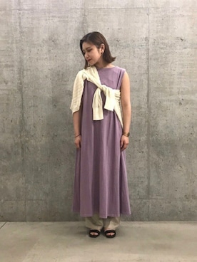 「ナチュラルスタイル」｜「アイテム（その他シューズ）」を使った、SENSE OF PLACE ONLINE STOREさん（レディース・160cm）の春コーディネート