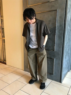 「SENSE OF PLACE by URBAN RESEAR」｜「アイテム（その他アウター）」を使った、SENSE OF PLACE ONLINE STOREさん（メンズ・172cm）の春コーディネート