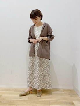 「夏ジャケット」｜「アイテム（その他アウター）」を使った、SENSE OF PLACE ONLINE STOREさん（レディース・154cm）の春コーディネート
